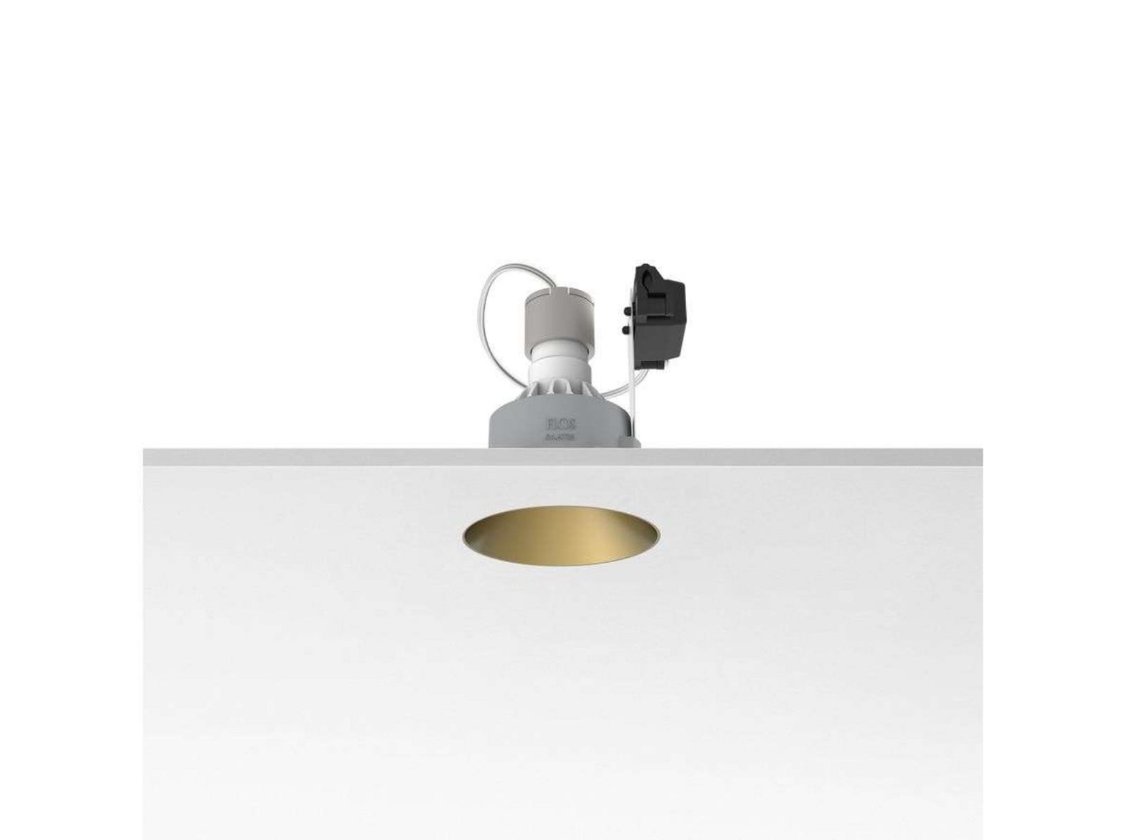 Kap 80 Fixed Round Inbyggningsspot Gold FLOS - Vardagsrum - Aluminium | Produkter - Spotlights - Inbyggdasspot | Lampspecialisterna