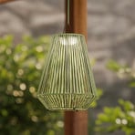 Lindby LED-Solarhängelampe Austas, grün, Ø 32 cm, USB, IP54