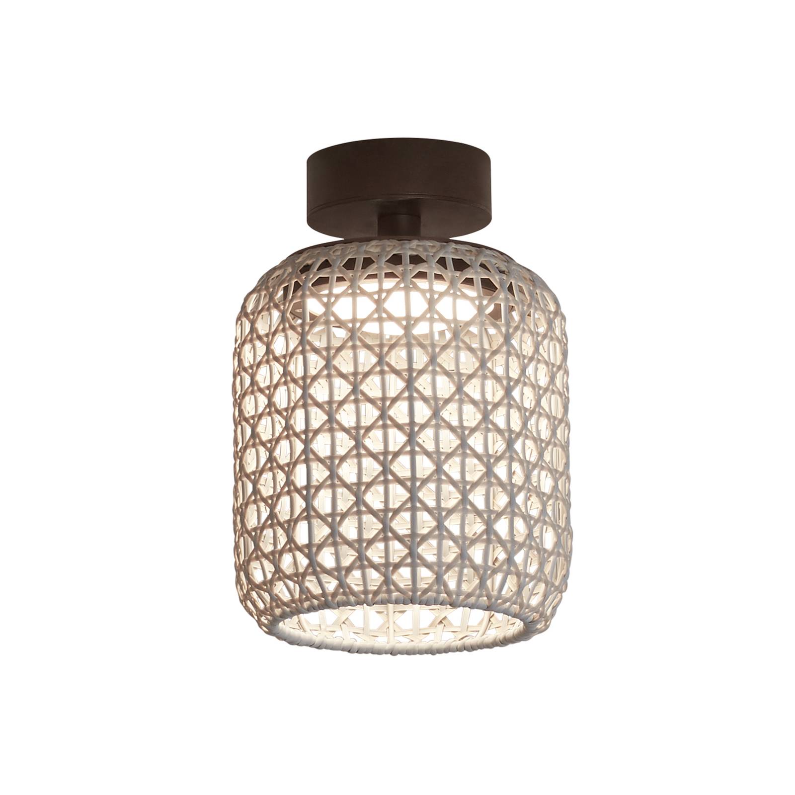 Bover Nans PF/21 LED-Außendeckenleuchte, beige