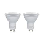 LUUMR Smart LED, 2er-Set, GU10, Plastik, 7W, opal, 840, Tuya
