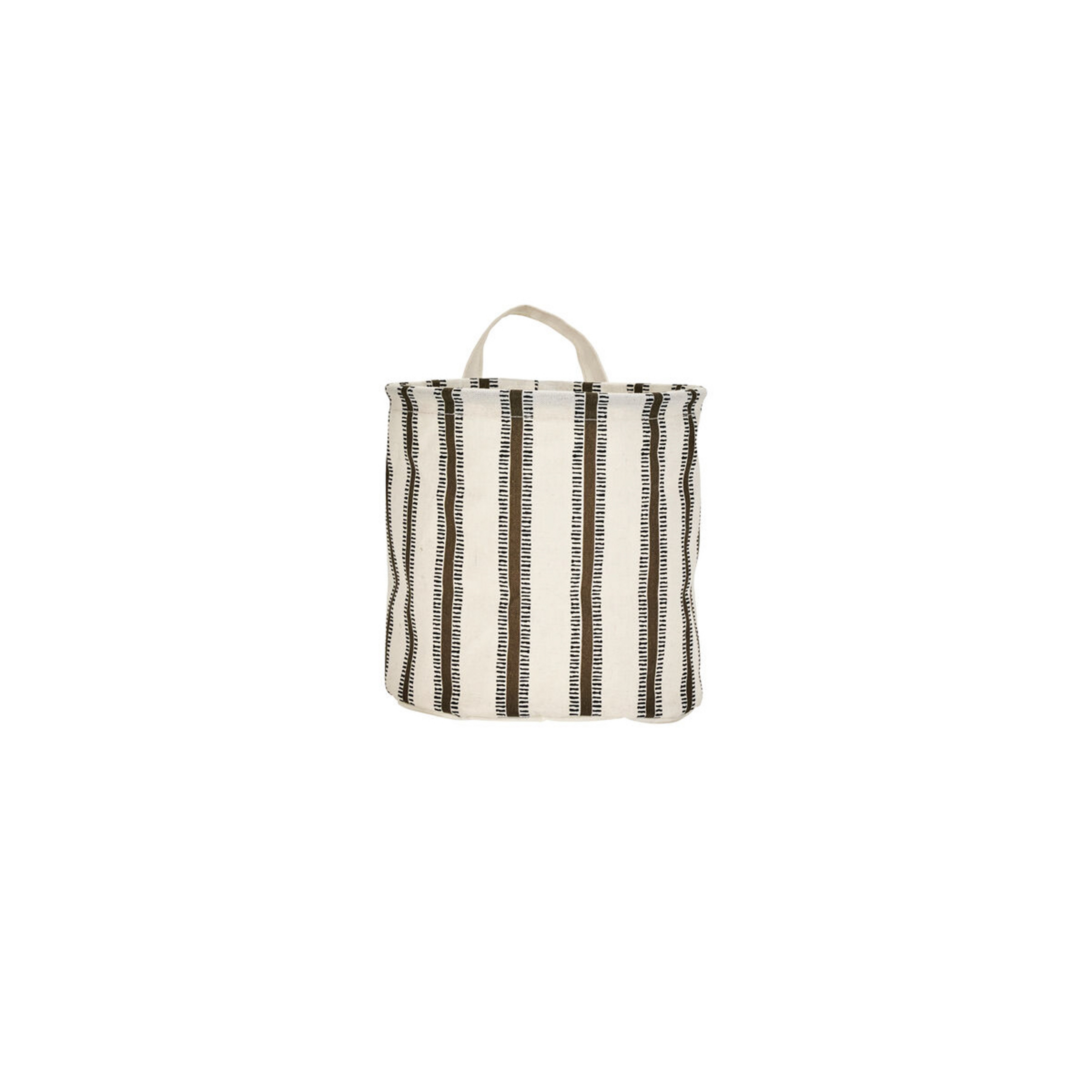 Cestino portaoggetti HDVibes bianco/marrone 20x20 cm - House Doctor