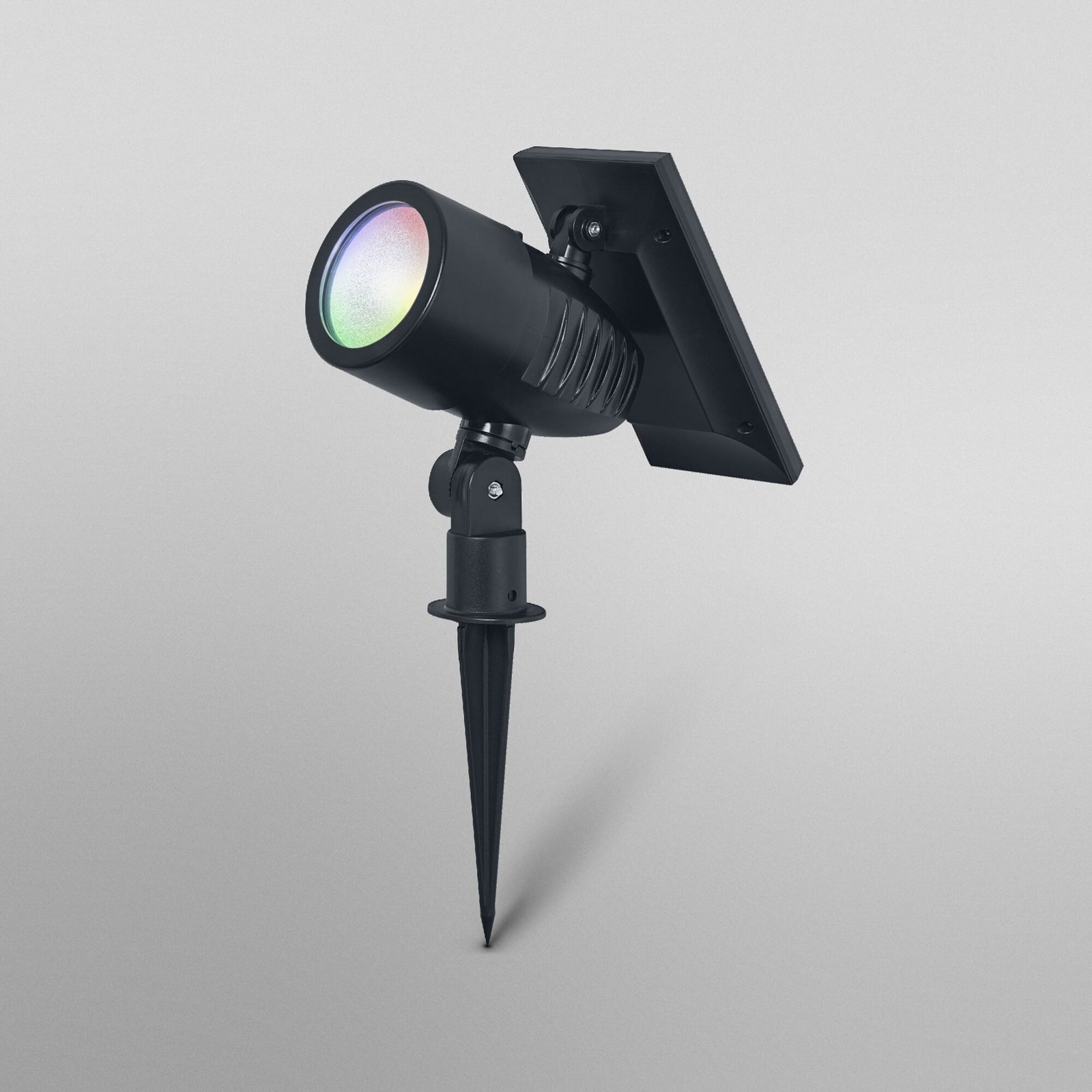OSRAM SMART+ Solar-LED-Spot, schwarz, Erdspieß, RGB CCT IP44