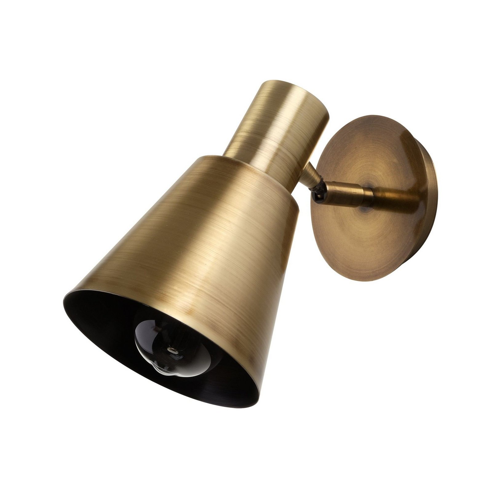 Kem wall light, brass, metal, height 22 cm, E27