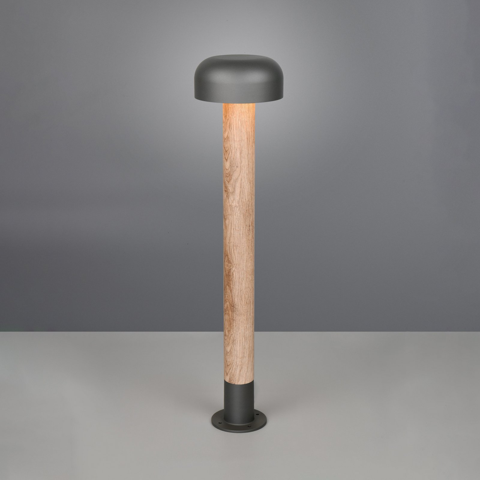 Wegeleuchte FRASER, Holzoptik, Höhe 85 cm, Metall, IP54 Wegeleuchte FRASER, Holzoptik, Höhe 85 cm, Metall, IP54