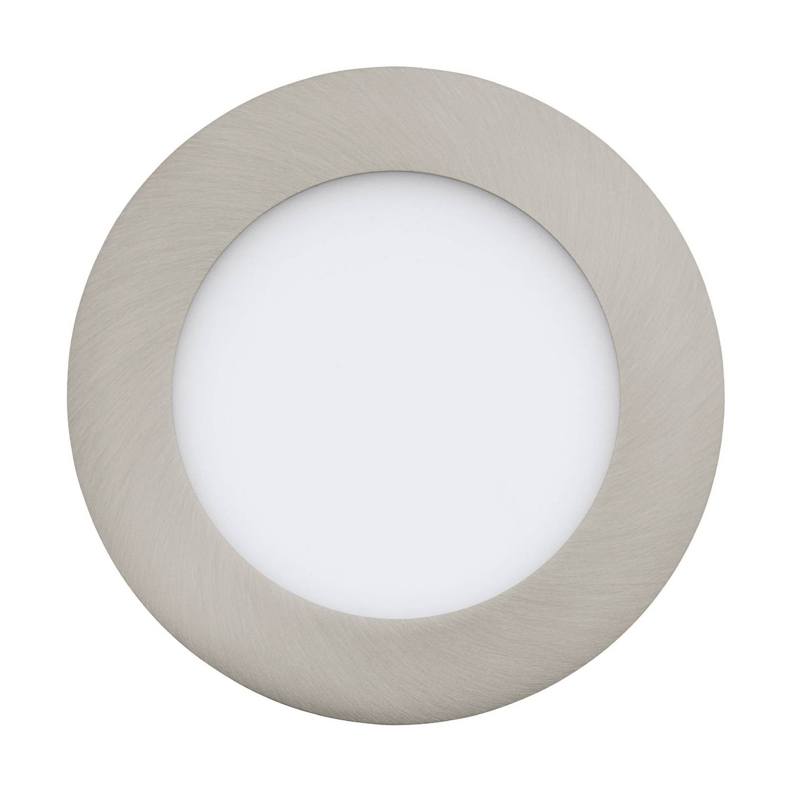 EGLO connect Fueva-C spot LED incasso CCT Ø12cm, per soggiorno / sala da pranzo, acciaio, 5.4 W