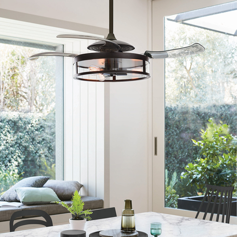 Deckenventilator Fanaway Classic m. Licht, schwarz