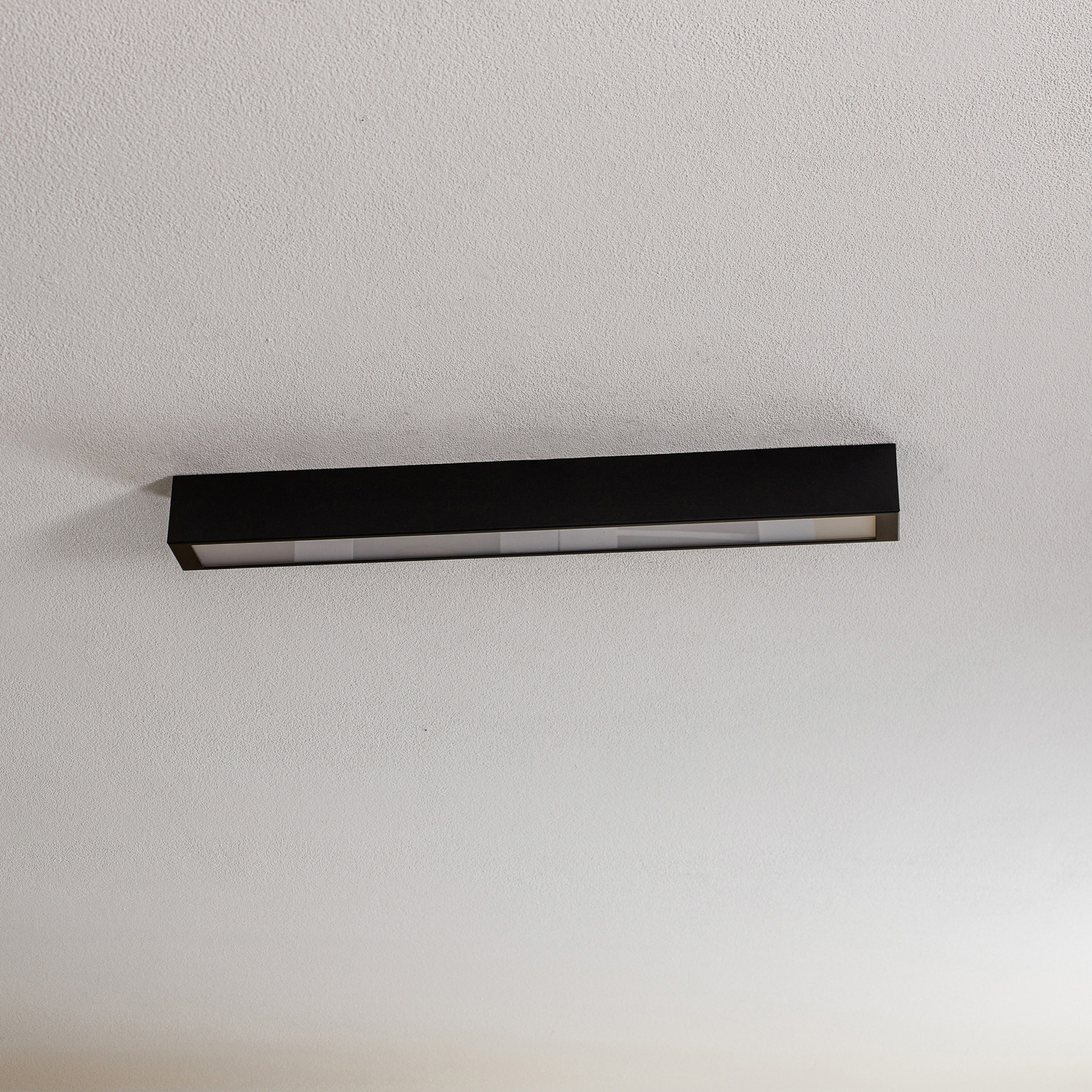 Ceiling lamp Straight black 62 cm