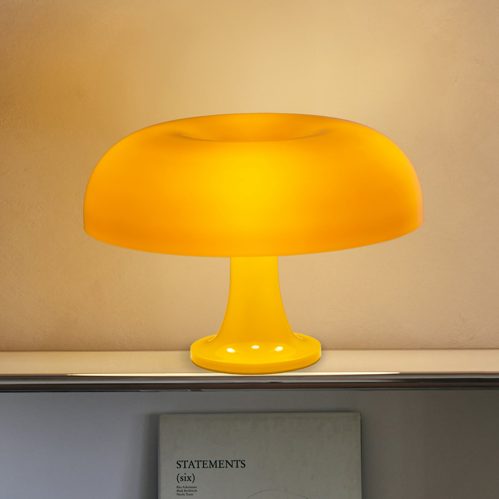 Lampe à poser Artemide Nessino, jaune, hauteur 22 cm