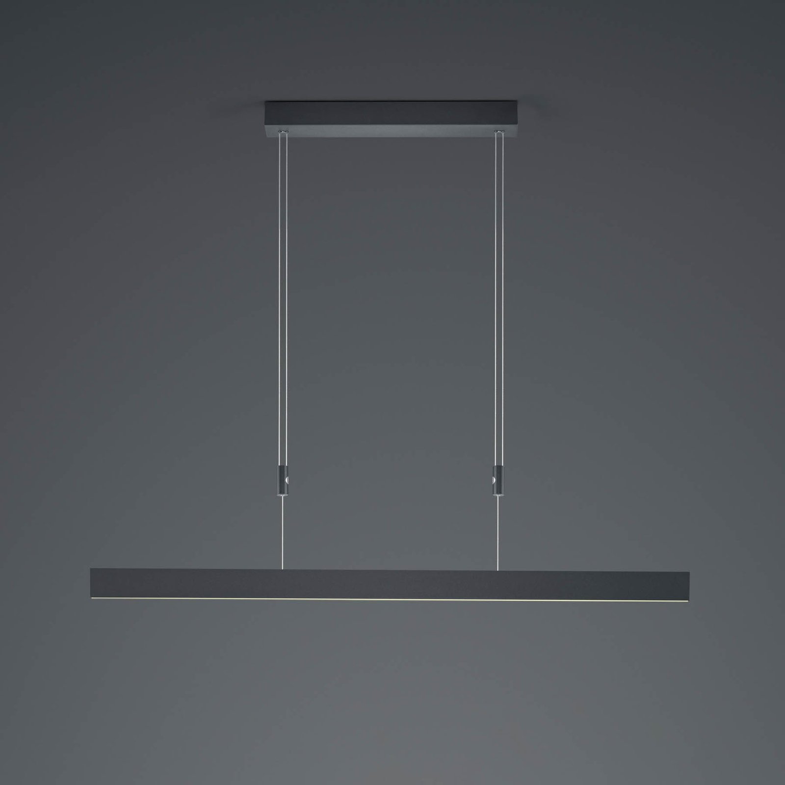 Delta LED pendant light, 100 cm, black