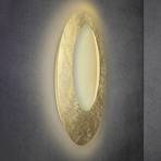Luminária de parede Blade Open LED Escale folha de ouro Ø 95cm