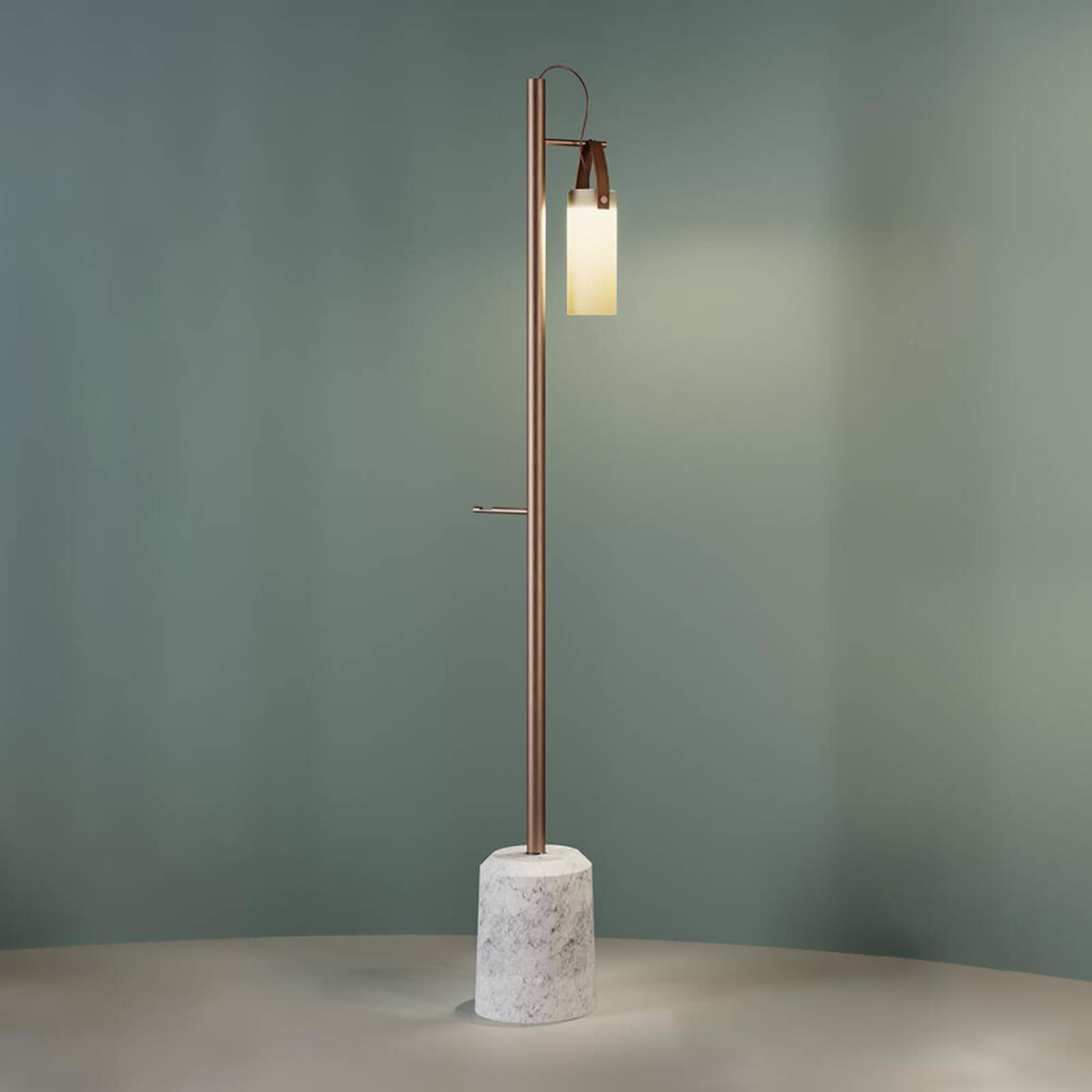 Designerska lampa stojąca LED Galerie, 1-punktowa