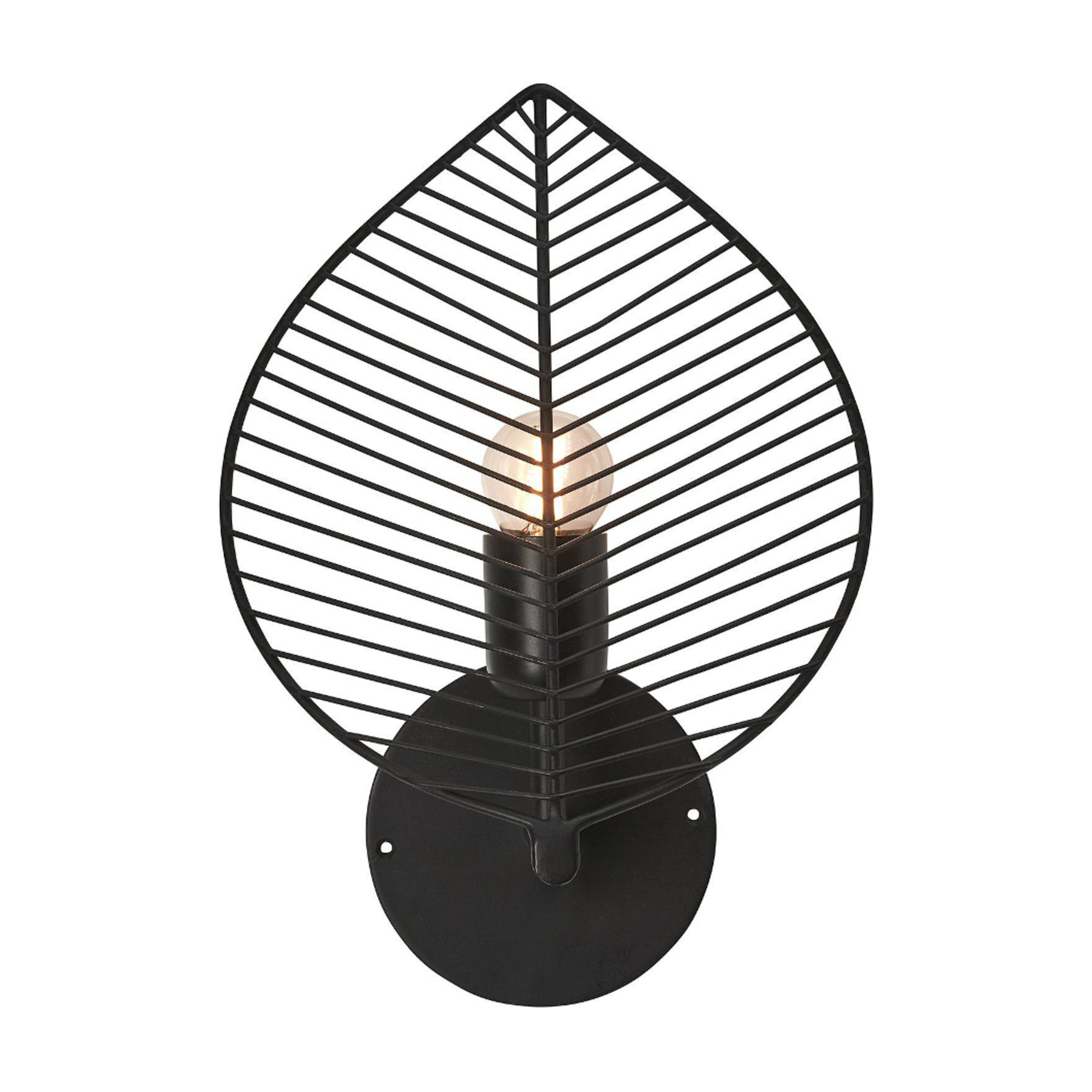 PR Home Elm applique avec prise, noire