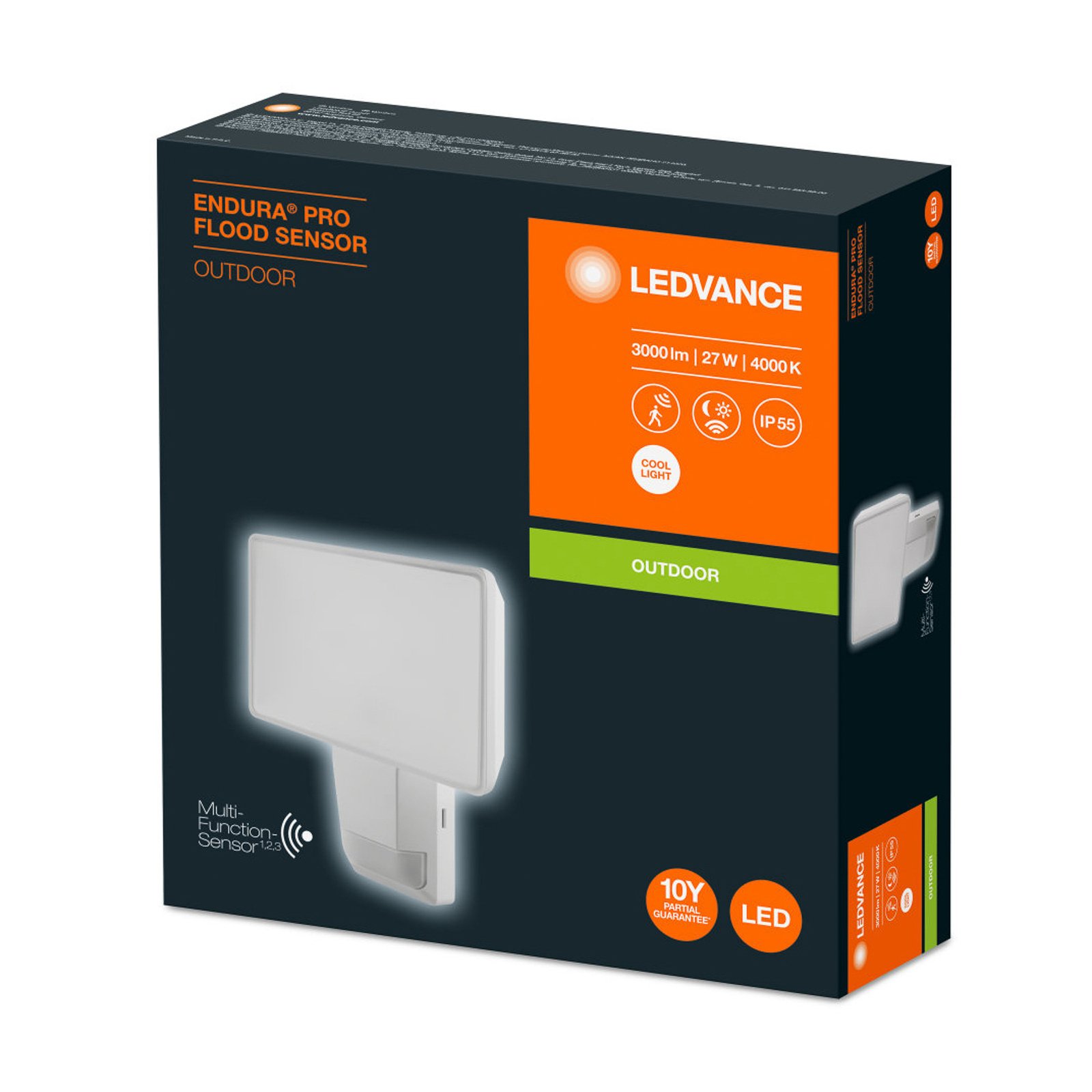 LEDVANCE Endura Pro Flood Sensor LED spot 27W bílý