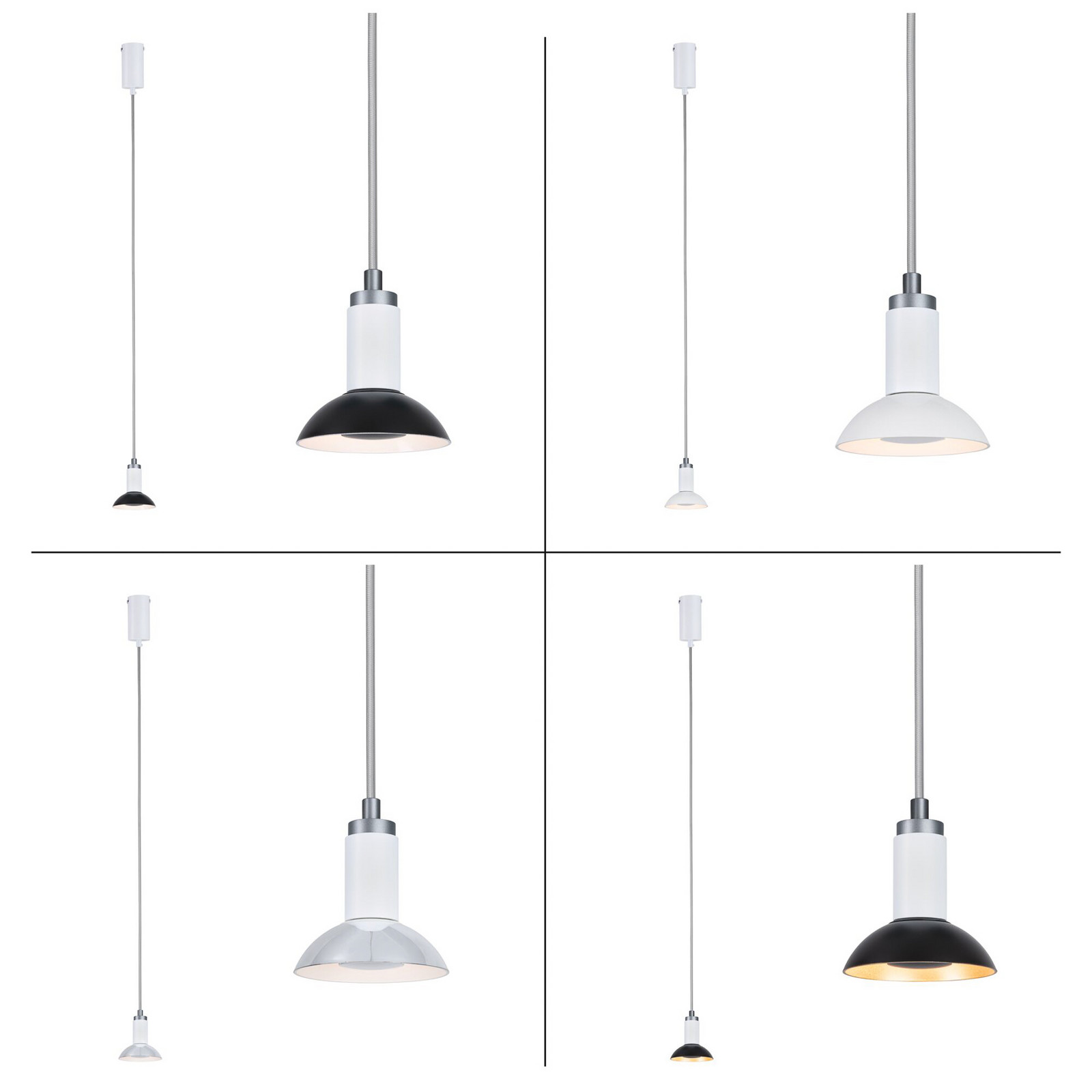 Paulmann Runa lampă suspendată alb/gri - Camera de zi / sufragerie - modern - alb gri - Metal