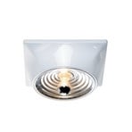 Goletta Deckenlampe, weiß/aluminium, Breite 36 cm - Stilnovo