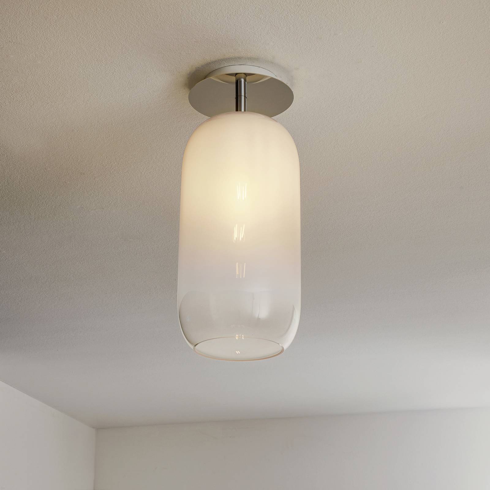 Artemide Gople plafonnier blanc/argenté