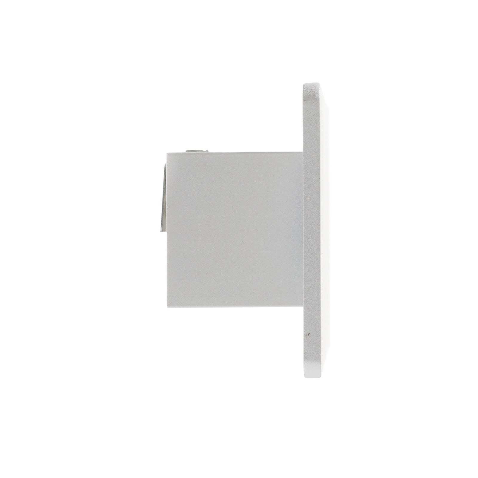 LED stenska svetilka Zig Zag bela, širina 29 cm