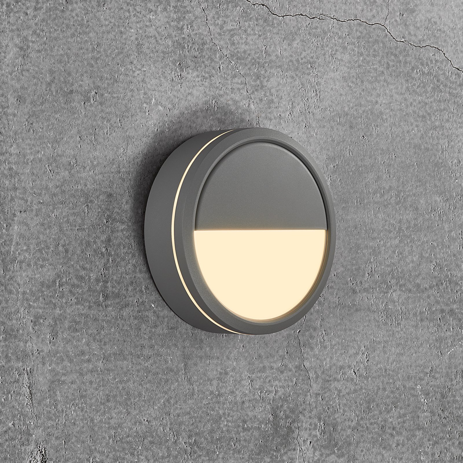 Outdoor LED wall light Ava Smart, grey