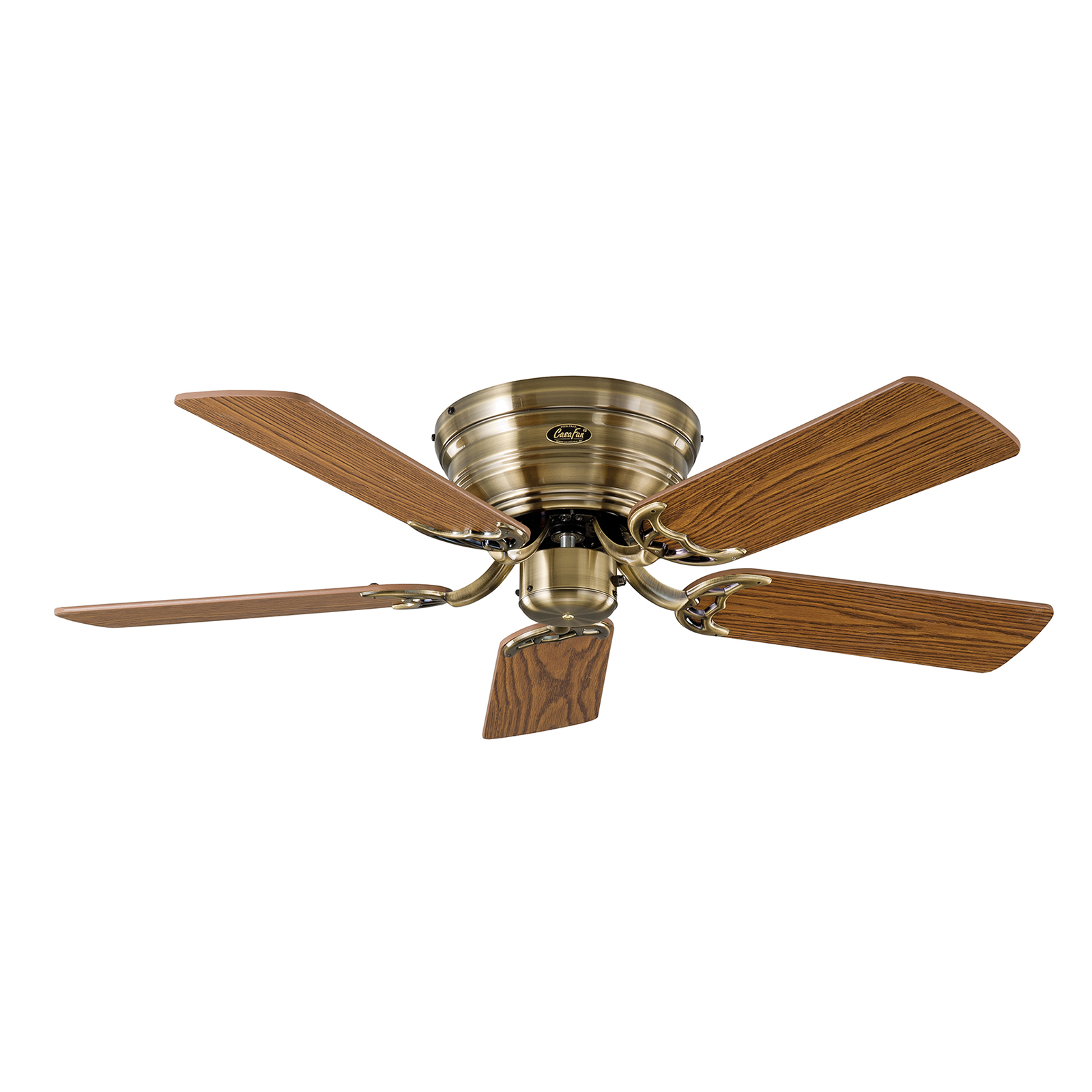 Deckenventilator Classic Flat III messing antik