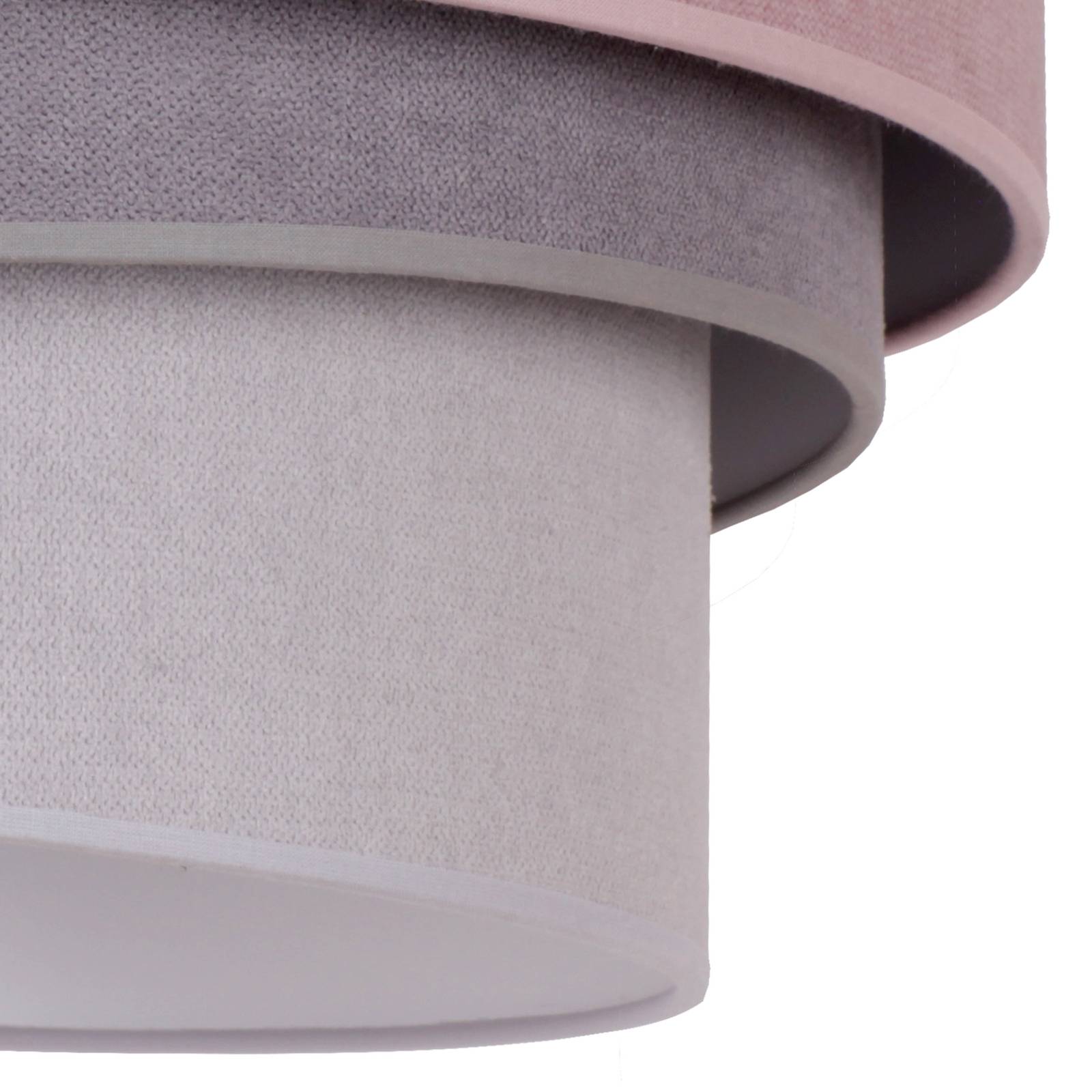 Lampa sufitowa Pastell Trio Ø 60cm różowy/szary