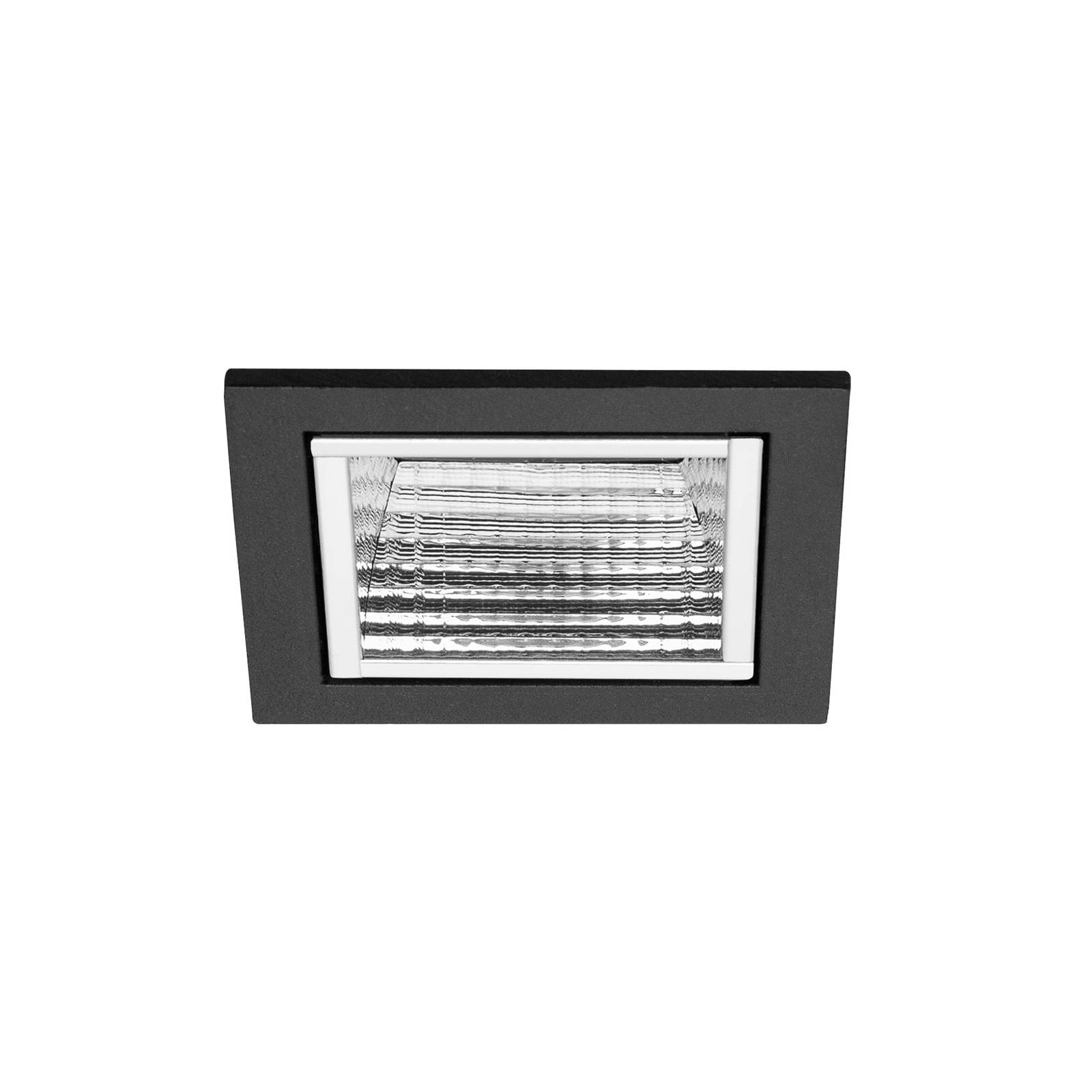 BRUMBERG Apollo Micro, facettiert, eckig, 3.500 K, schwarz