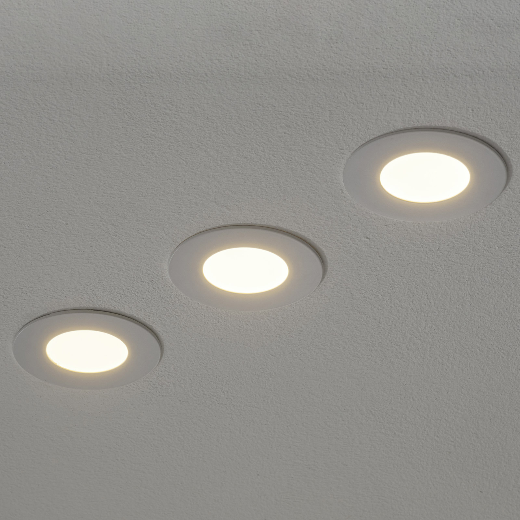 EGLO CONNECT connect Fueva-C downlight 3 x W, RGBW white, for Hallway, metal, plastic, 3 W, energy efficiency: A+