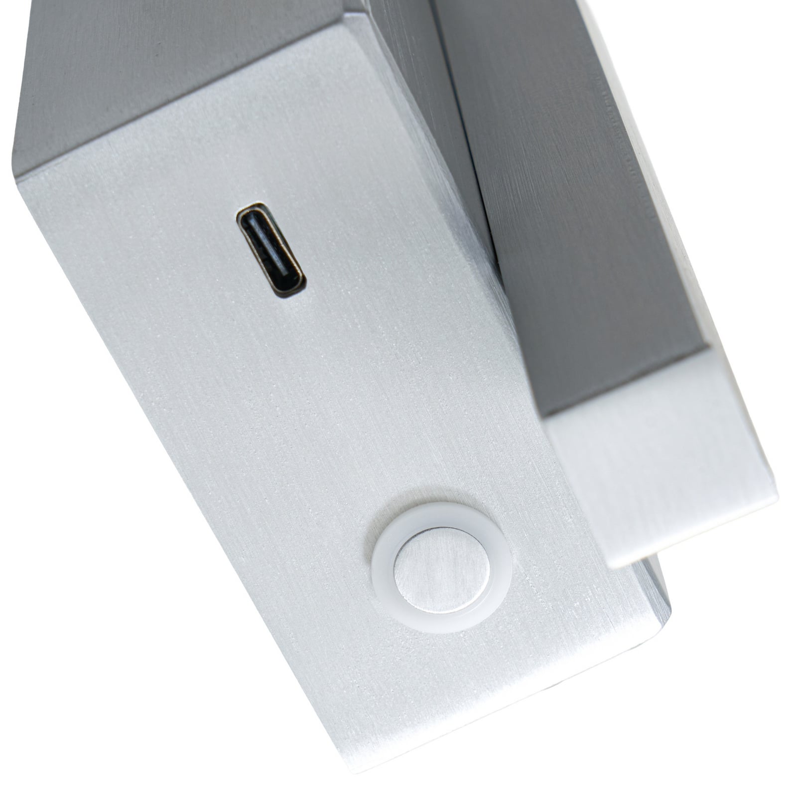 Steve LED-Wandleuchte, alu, 24cm, USB, dimmbar - Lucande