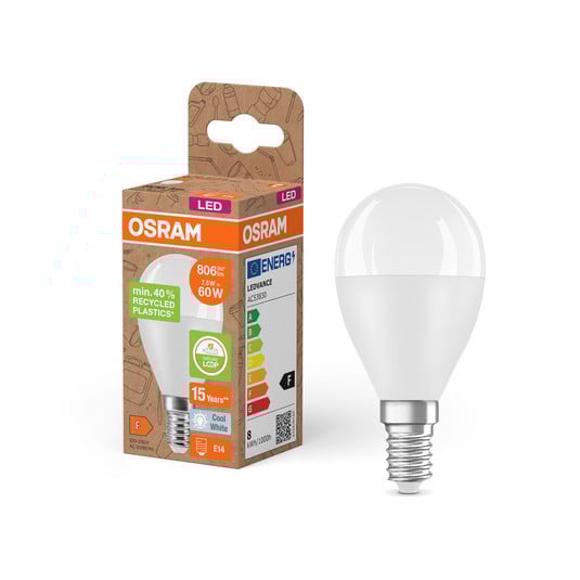 OSRAM LED Classic Star, капка, матова, E14, 7,5 W, 4000 K