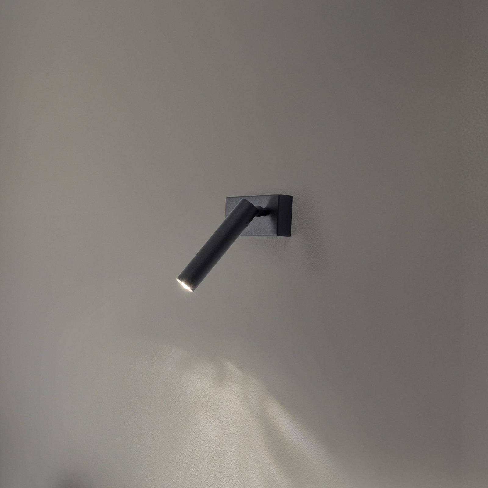 Euluna Aplică de perete Sone 1 bec negru - Camera de zi / sufragerie - negru structurat - Metal