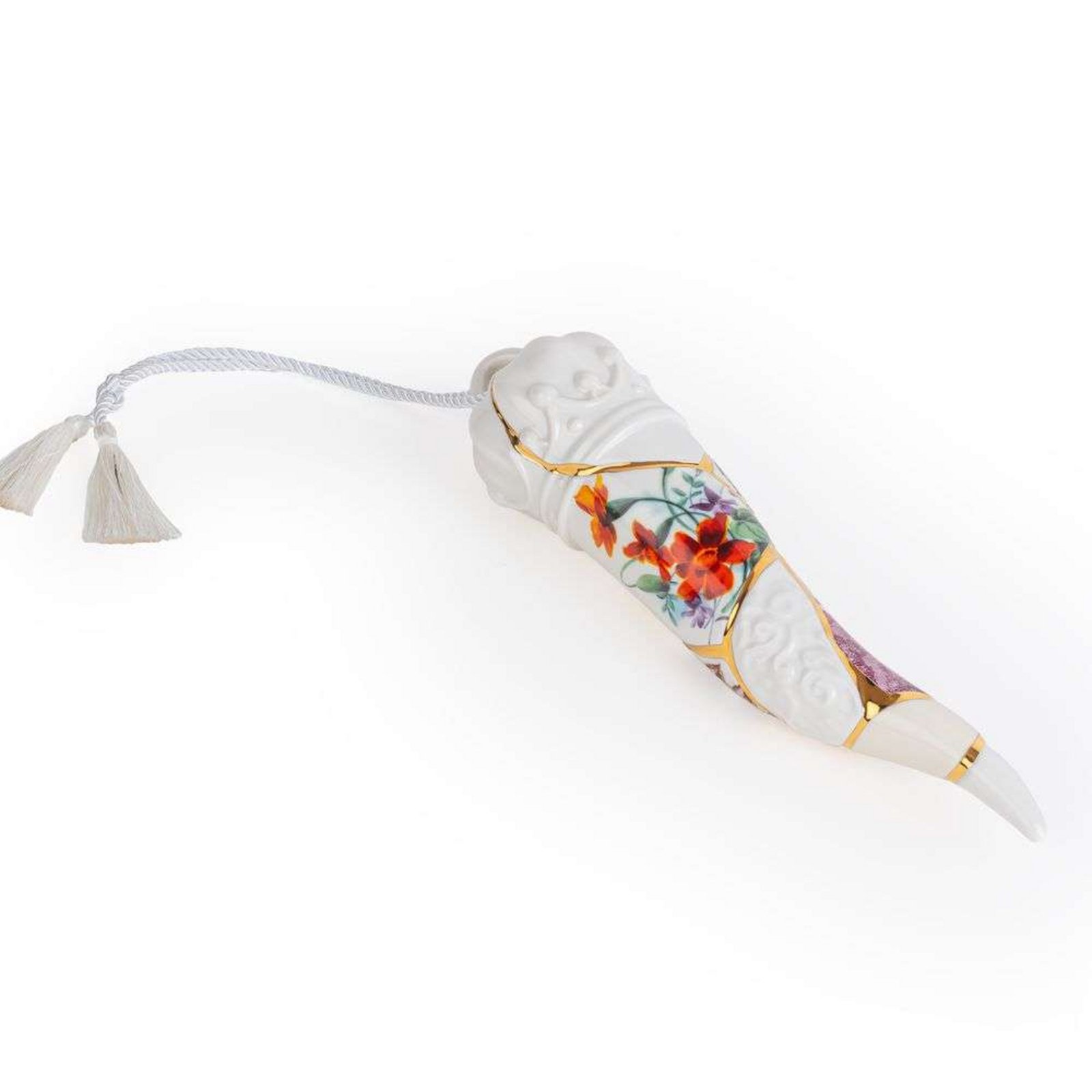 Kintsugi Lucky Horn Ornament Alb/Multicolor - Seletti