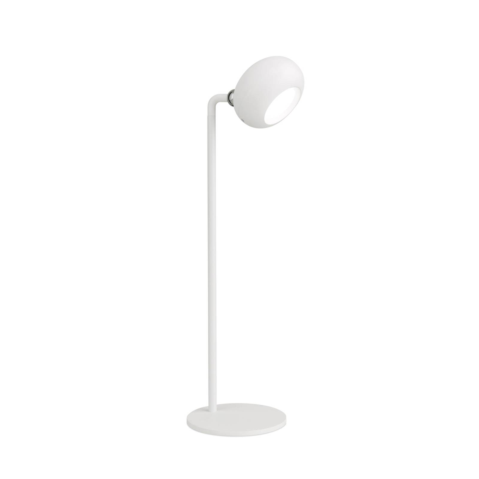 LED-Akku-Tischlampe Kerby weiß Höhe 40 cm Stahl Alu CCT