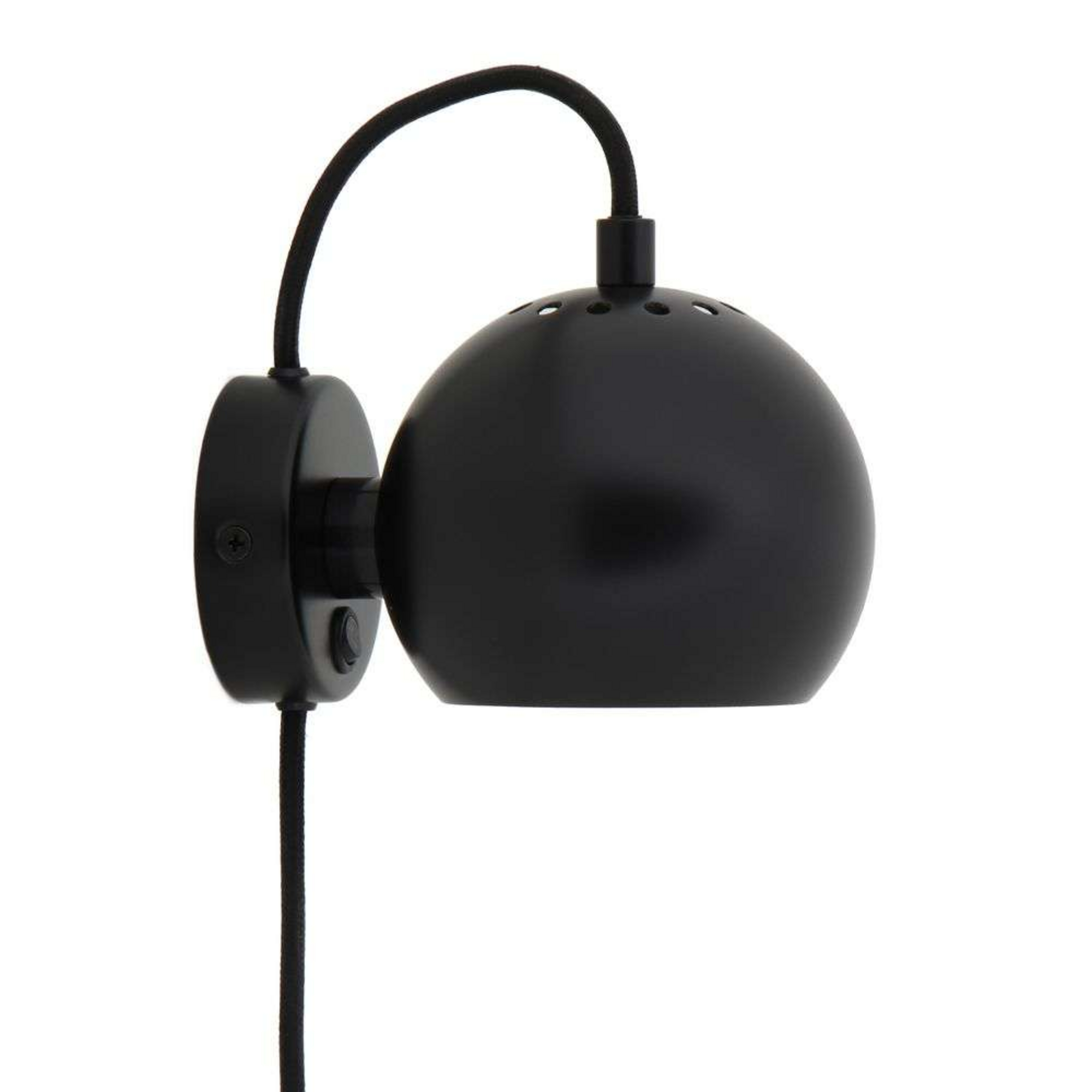 Ball Væglampe Matt Black - Frandsen