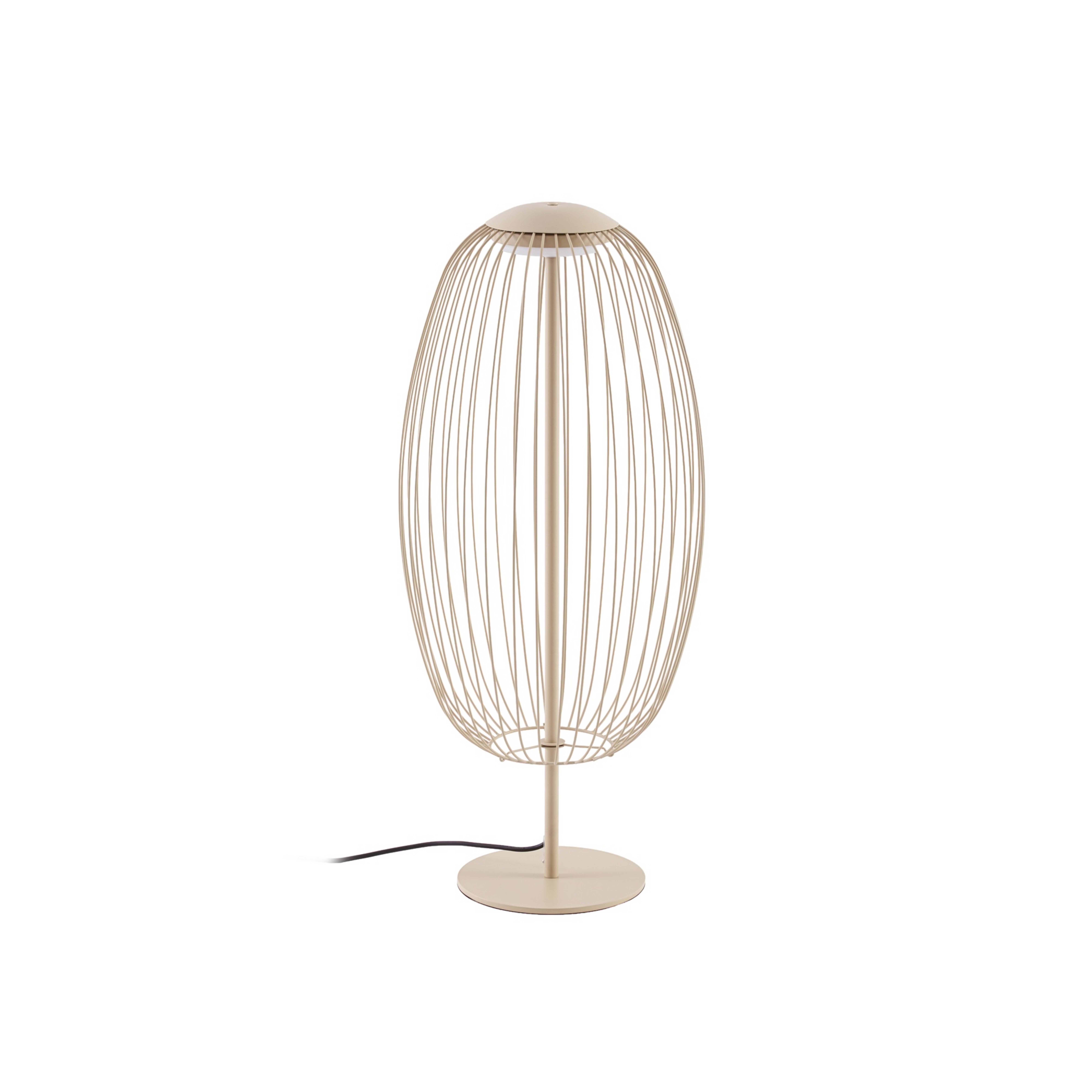 Lampadaire d'extérieur LED Richi, hauteur 90 cm, beige, IP44, métal - Lucande