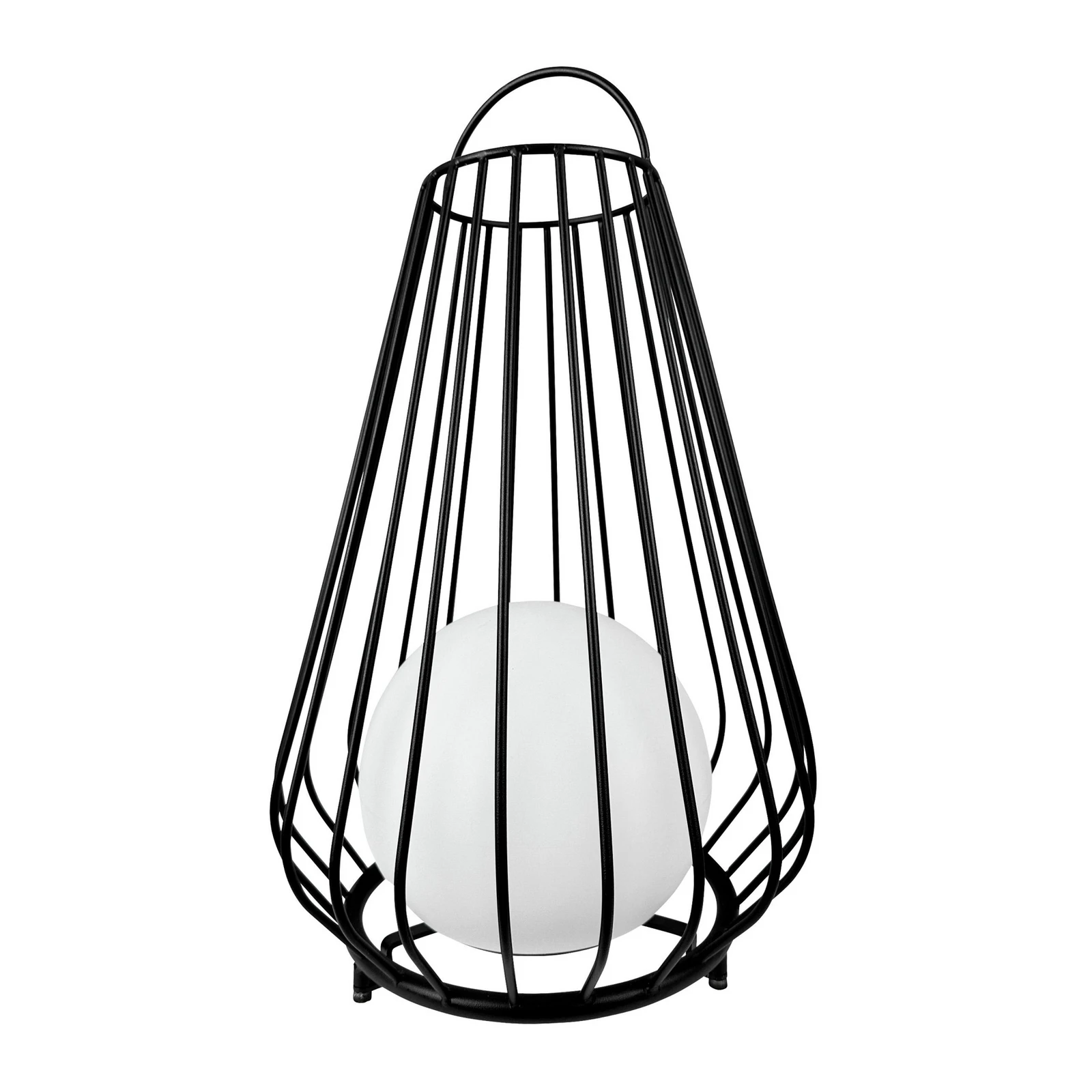 Dyberg Larsen LED-batteridrevet bordlampe Evesham, høyde 48 cm