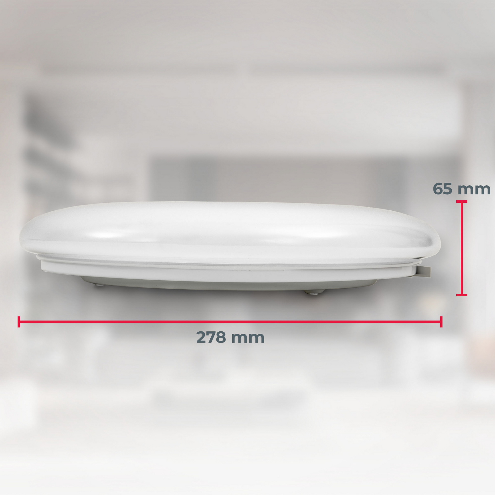 LED plafondlamp Jill, wit, Ø 27,8 cm, kunststof, 4.000 K LED plafondlamp Jill, wit, Ø 27,8 cm, kunststof, 4.000 K