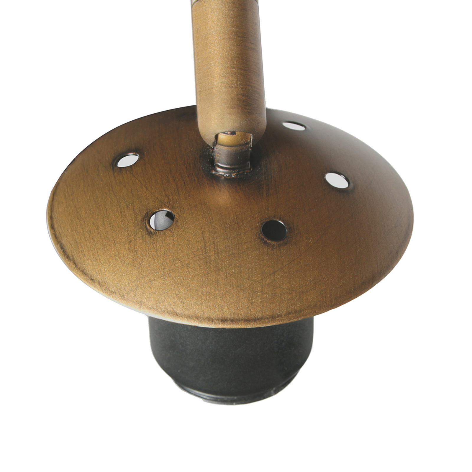 Boogstaande vloerlamp Sparkled Light brons/wit, 240 cm, zijde