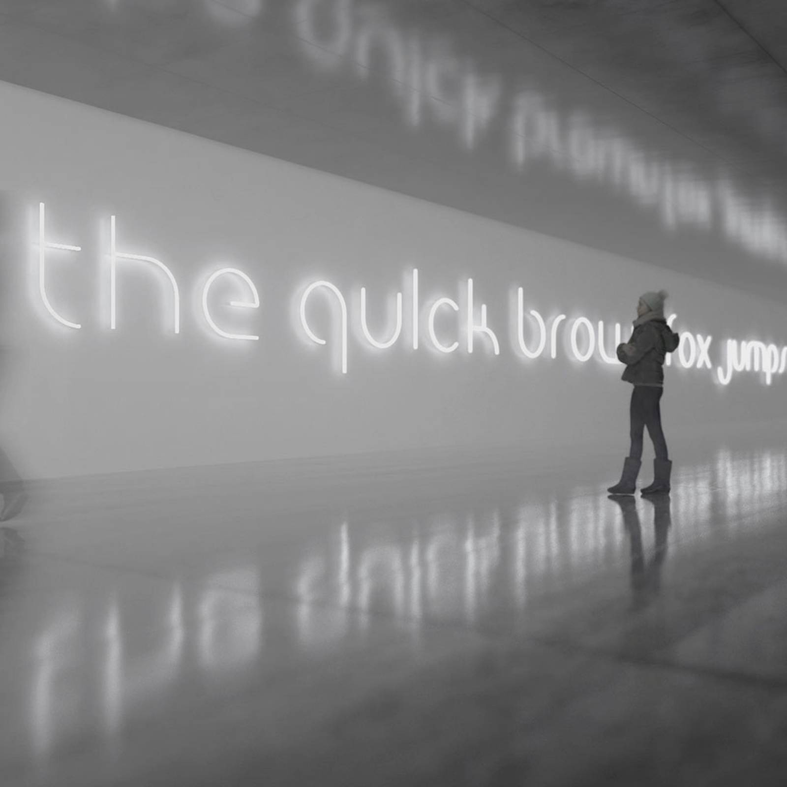 Artemide Alphabet of Light ściana mała litera l