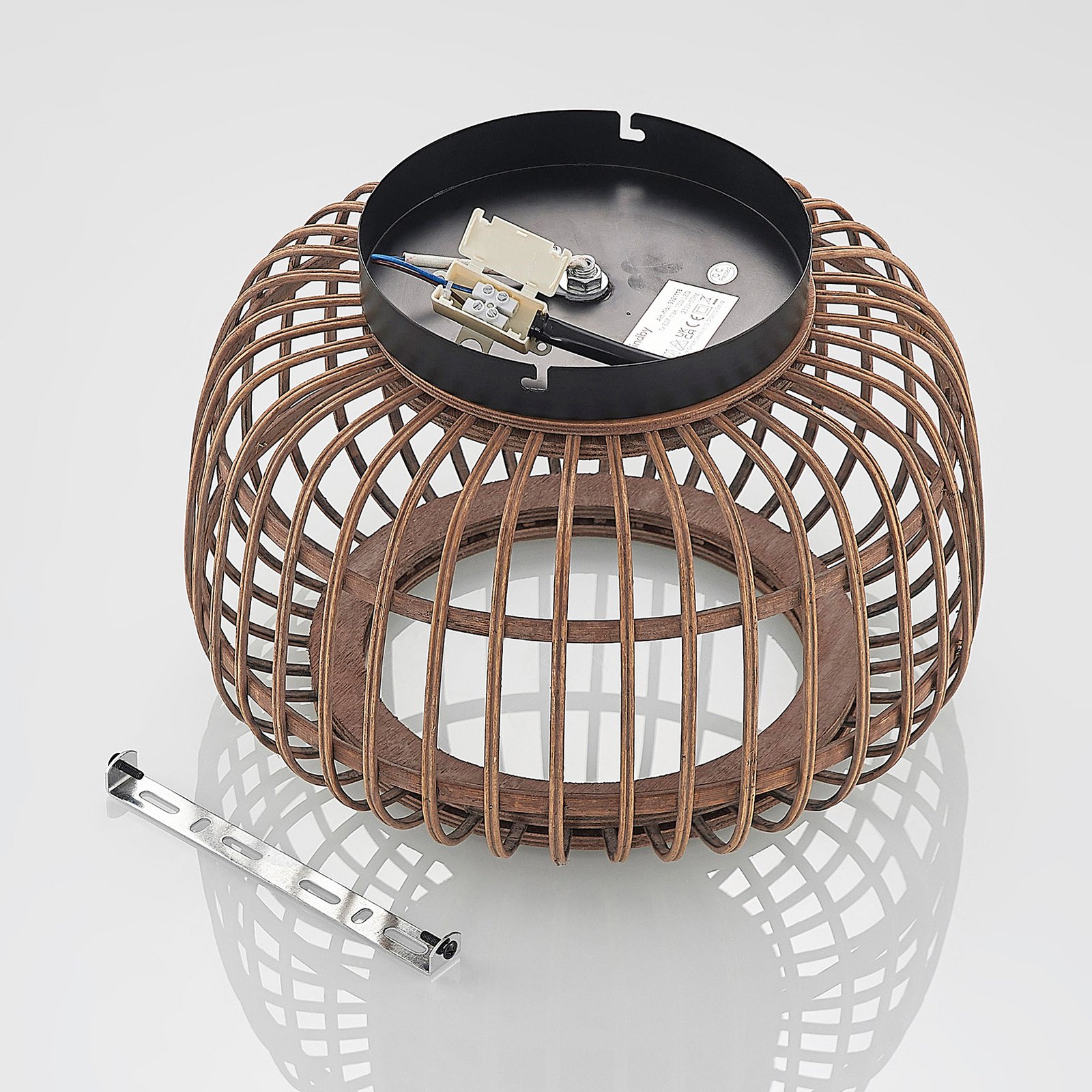 Bominio Ceiling Lamp Ø33 Wood - Lindby