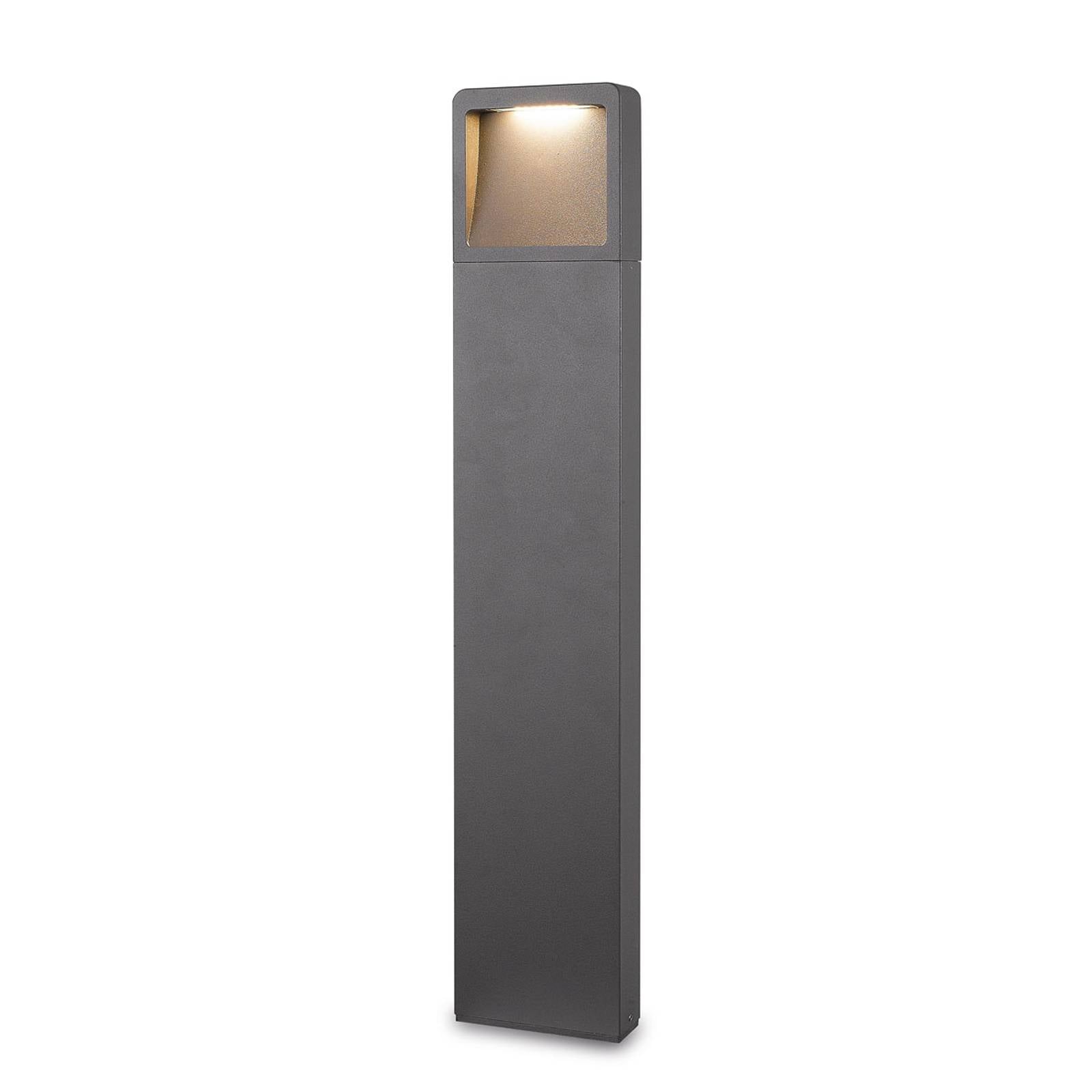 Lucande LED-Wegeleuchte Leya, 65 cm, anthrazit, Metall, IP54