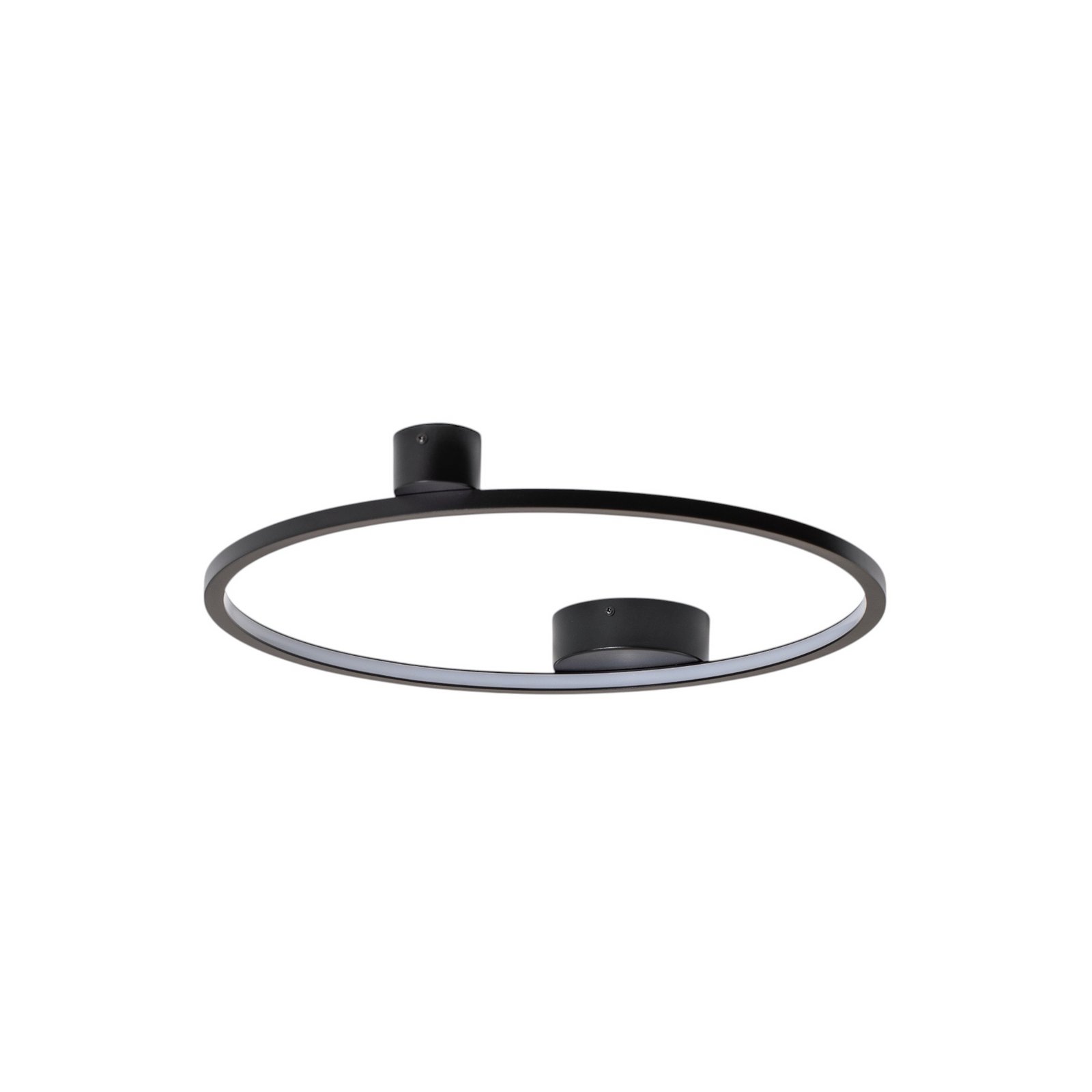 Saturno LED ceiling light, black, Ø 50 cm, metal, 4,000 K