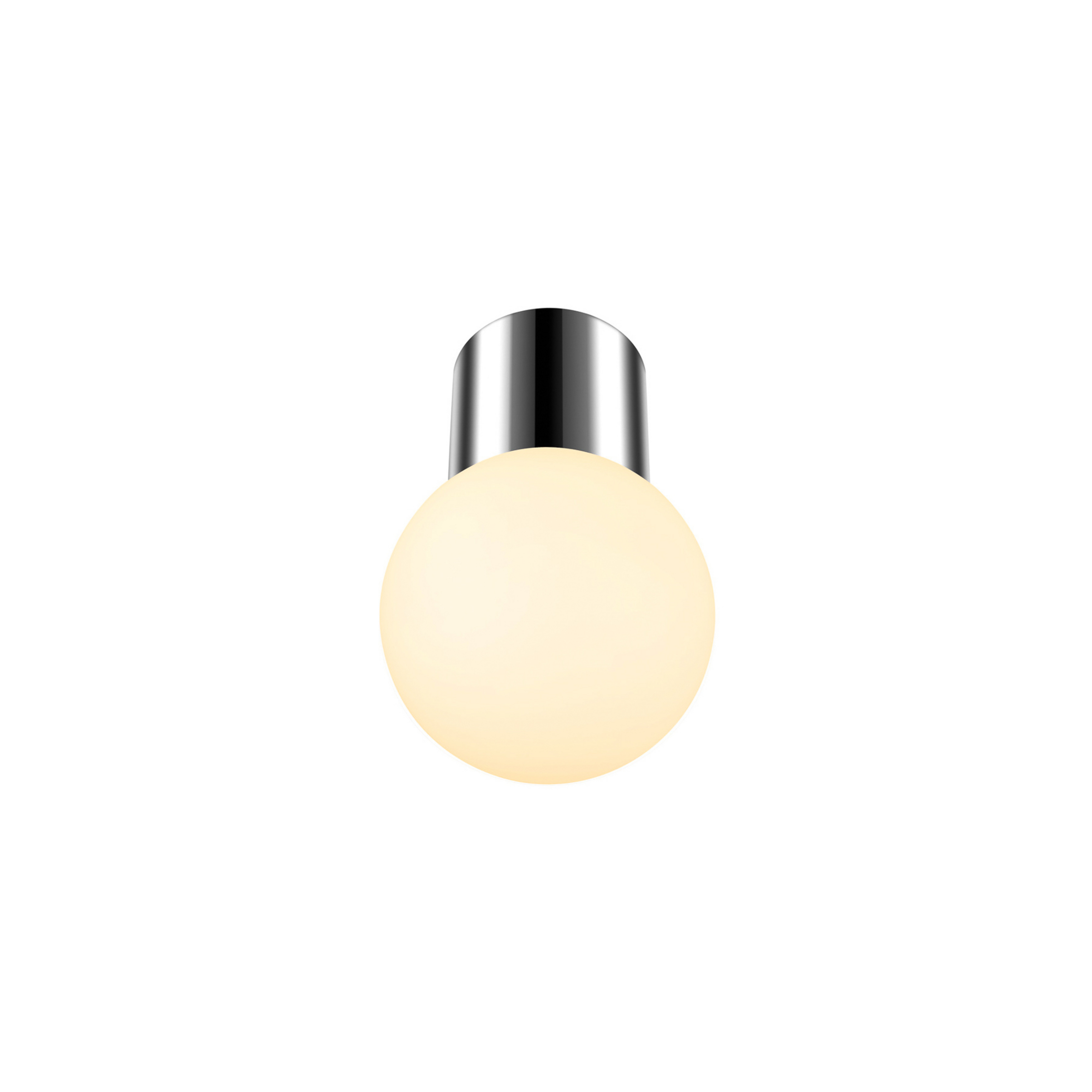 SLV Bad-Deckenlampe Varyt, chrom, Aluminium, Ø 12 cm