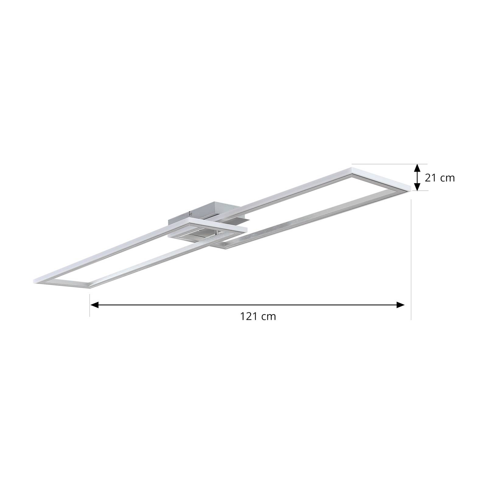 Lindby Lorina lampa sufitowa LED, prostokątna RGBW