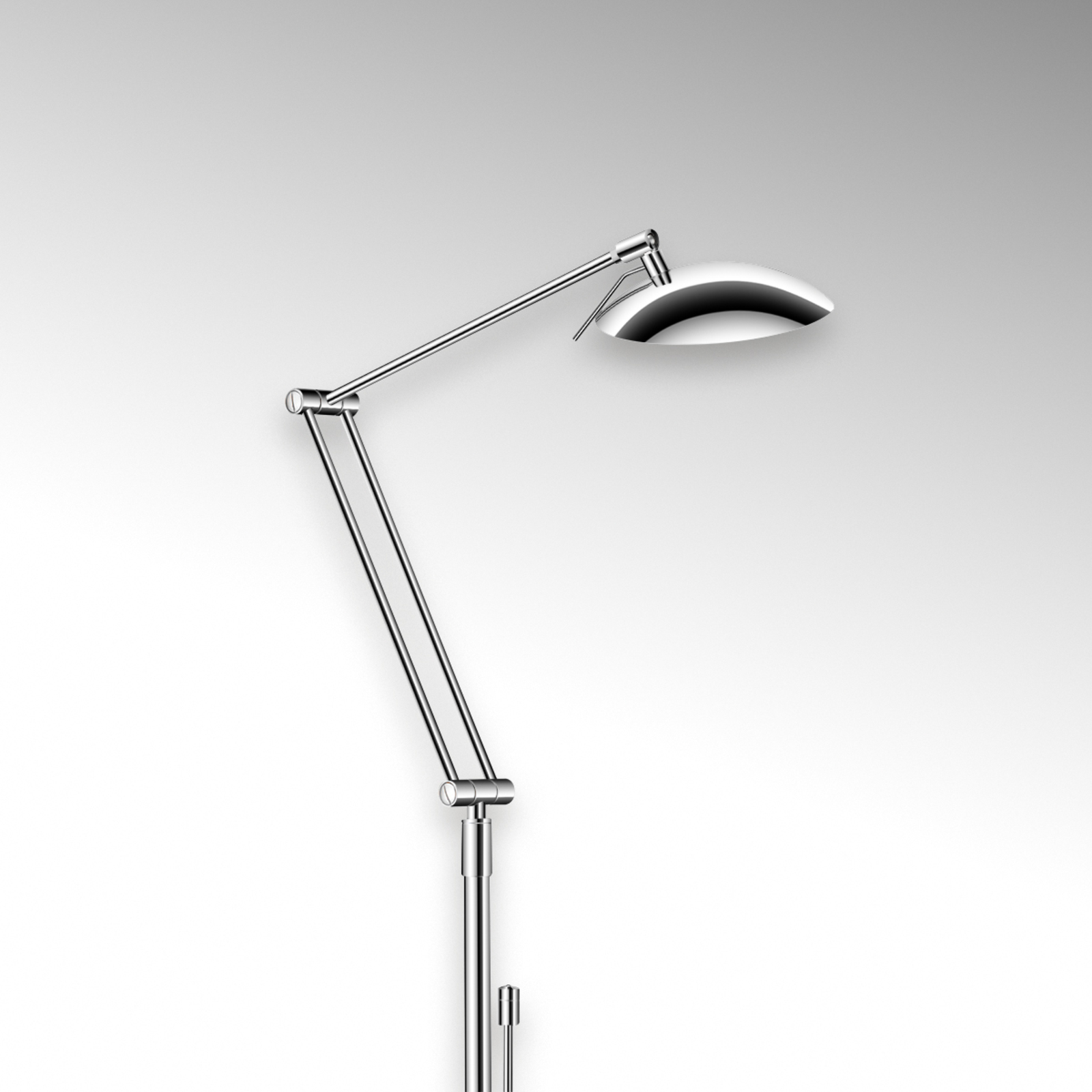 Curl LED floor lamp adjustable