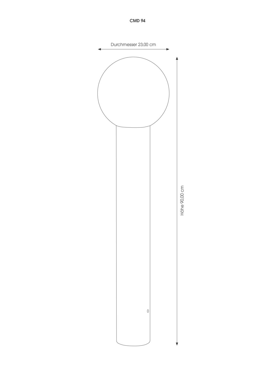 CMD Borne lumineux classique Kekoa en inox