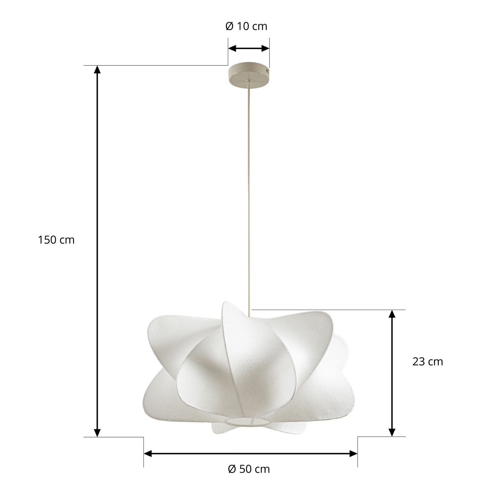 Cliffort pendant light, Ø 50 cm, 1-bulb, natural colour - NOLA Cliffort pendant light, Ø 50 cm, 1-bulb, natural colour - NOLA