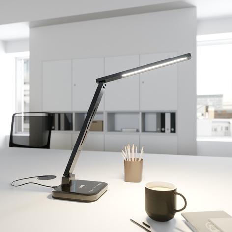 Arcchio Libia LED-bordlampe opladningsstation sort