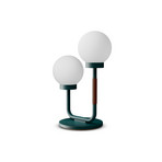 Lampa stołowa Silhouette Duo 02, niebiesko-zielona, 47 cm – Swedish Ninja