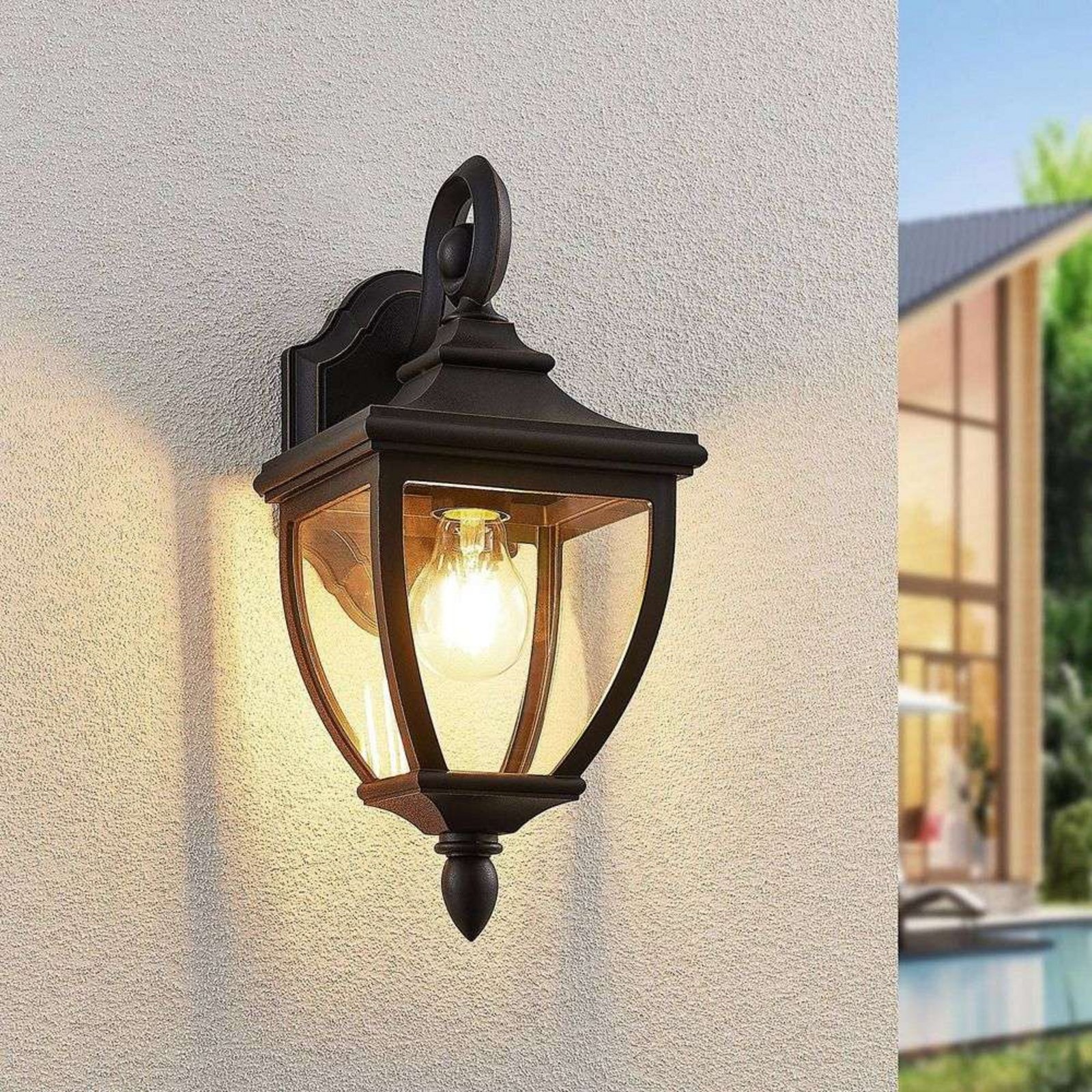 Cerys Outdoor Wall Lamp Black - Lindby