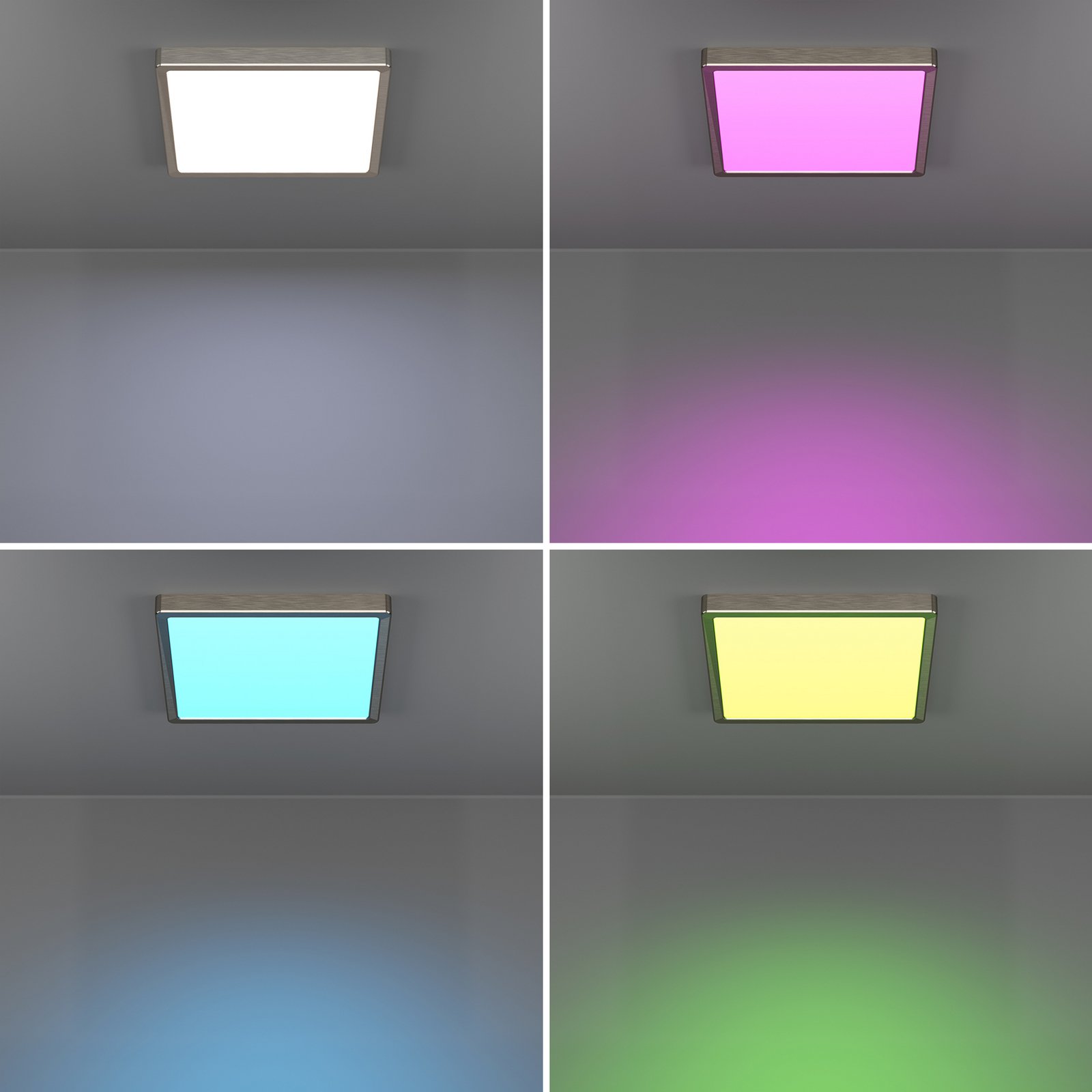 EGLO connect Smart LED opbouwlamp Fueva 6-Z, grijs, 29 cm