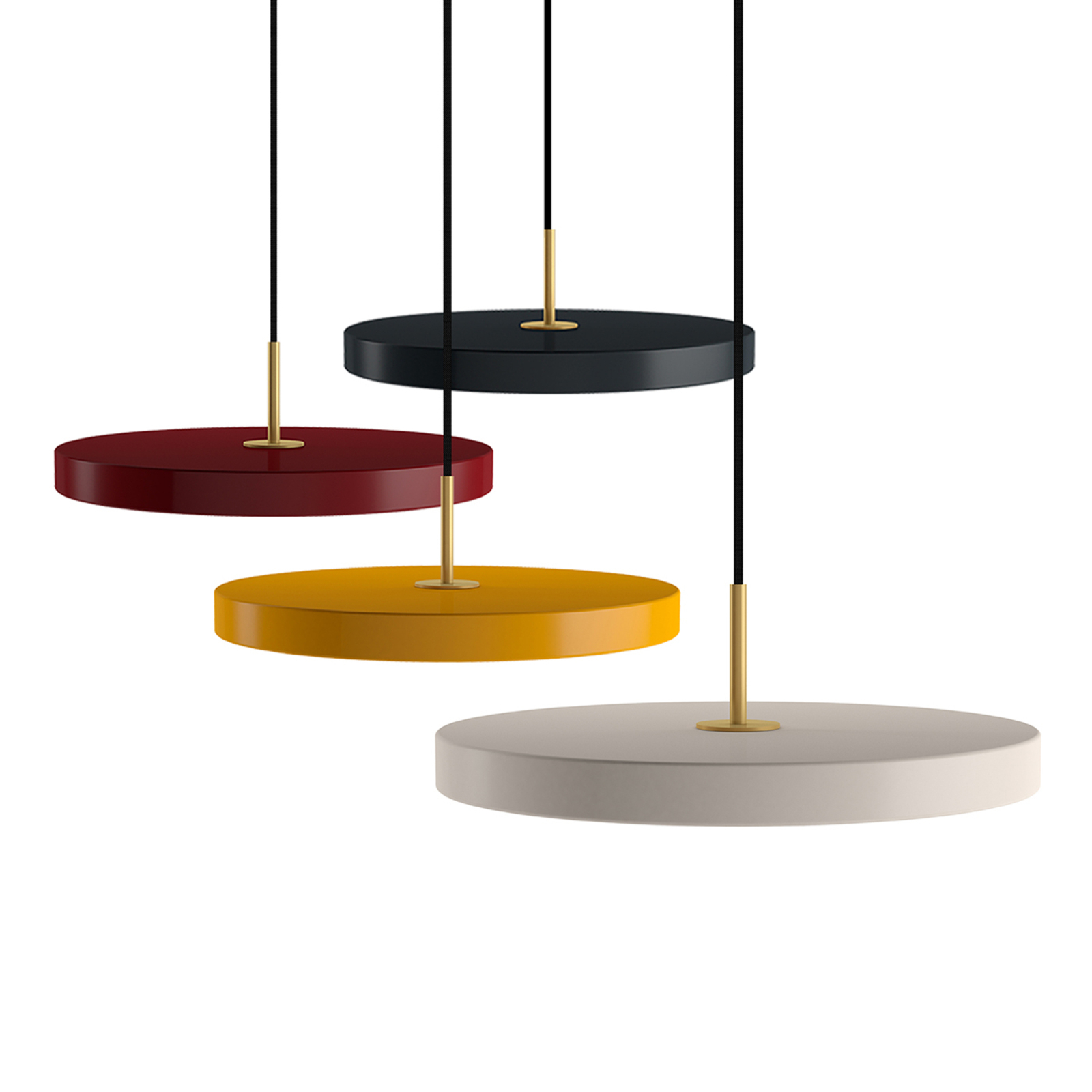 UMAGE Asteria mini hanging light brass yellow